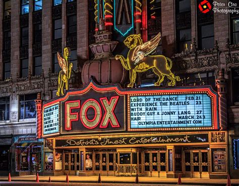 Detroit fox theater - Fox Theatre. Website. Overview. Built in 1928 in the tradition of great movie palaces, the Fabulous Fox Theatre in Detroit hosts a variety of events, including Broadways shows, drama, comedy and musical …